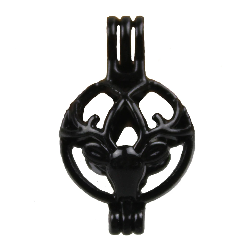 5pcs Black Plated,Strange shape Small Cage,Alloy Material Accessories，Perfume Essential Oil Aromatherapy Diffuser Pendant