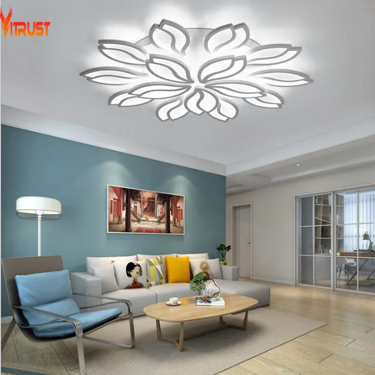 Modern LED Chandeliers Ceiling Fixtures for Foyer Living Dining Room Acrylic Remote controller Home Lighting Indoor Large Lamps