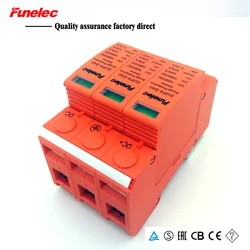 DC 3P 20KA~40KA 1000V DC Surge Protector protection Low-voltage Arrester Device household switch Solar power system