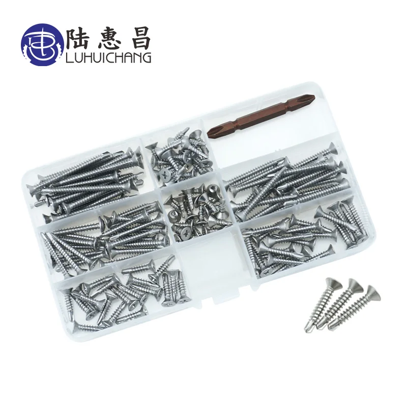 External Hex Drilling Screws Hexagon Self Tapping Bolt Set Screws Assortment Kit