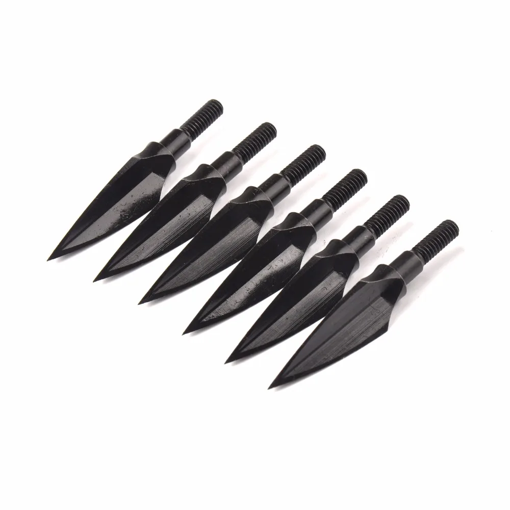 Crossbow Arrow Tip Point 100/125 Grain Steel Broadhead DIY Accessory for Compound Recurve Bow Archery Hunting Shooting