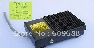 Interruptor de controle de pé, interruptor de pedal, material de ferro TFS-1