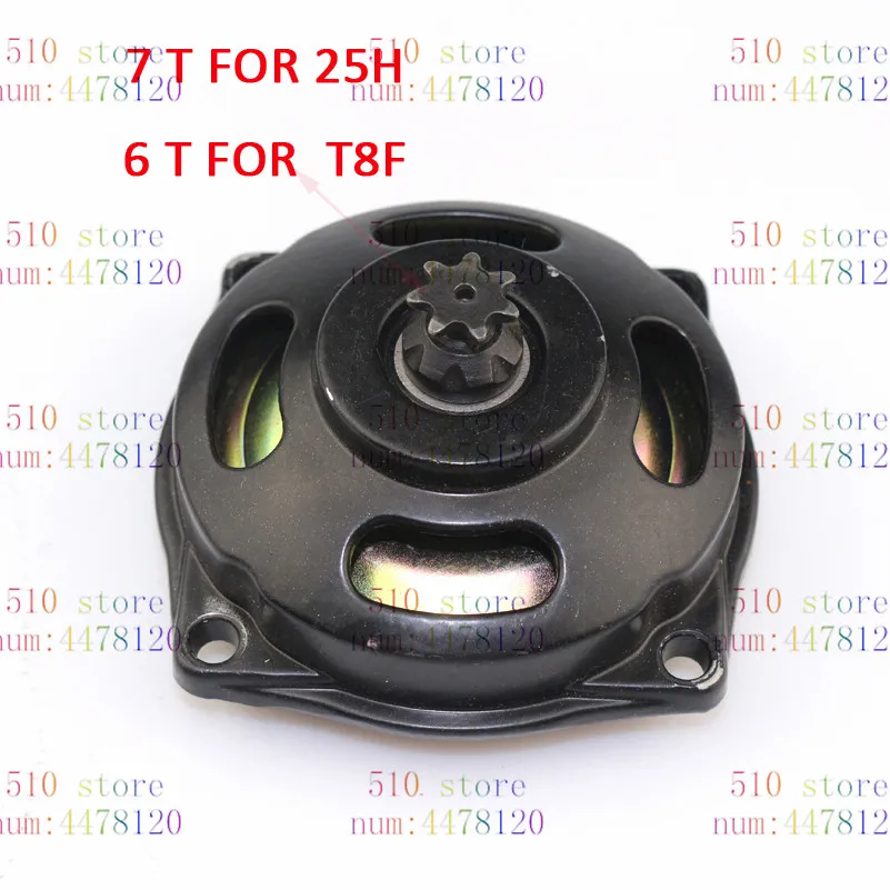 Brand New 6/7Tooth T8F 47CC 49CC Clutch Bell /Drum Housing Gear Box Fit To Mini Moto Pocket Bike Quad ATV Parts 2017 Brand New