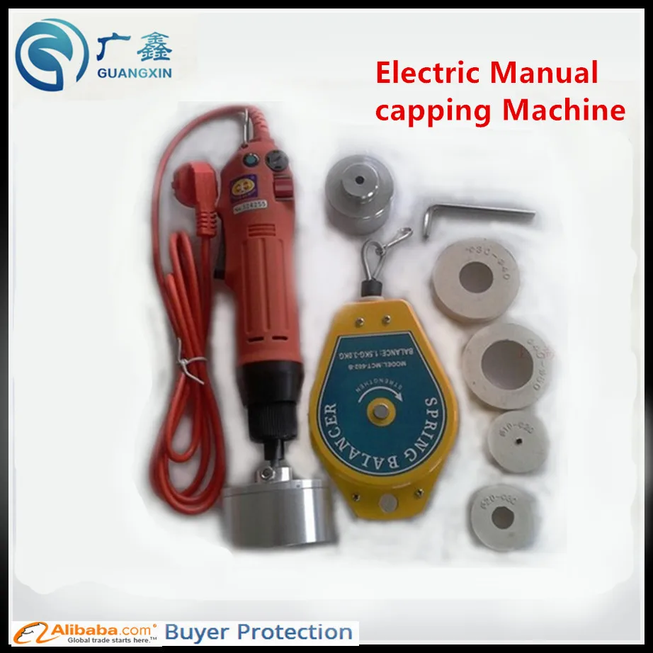 Free Shipping portable Capping machine screw capper, capping machine, bottle cap lid capping machine, electric Manual capper