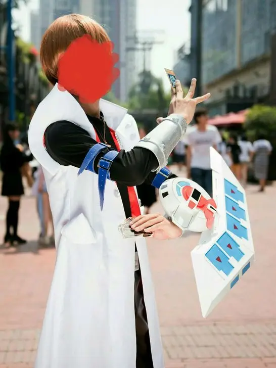 Seto Kaiba Aciton Figure Cosplay Uniform Suit Costume with sleeve covers Any Size 110