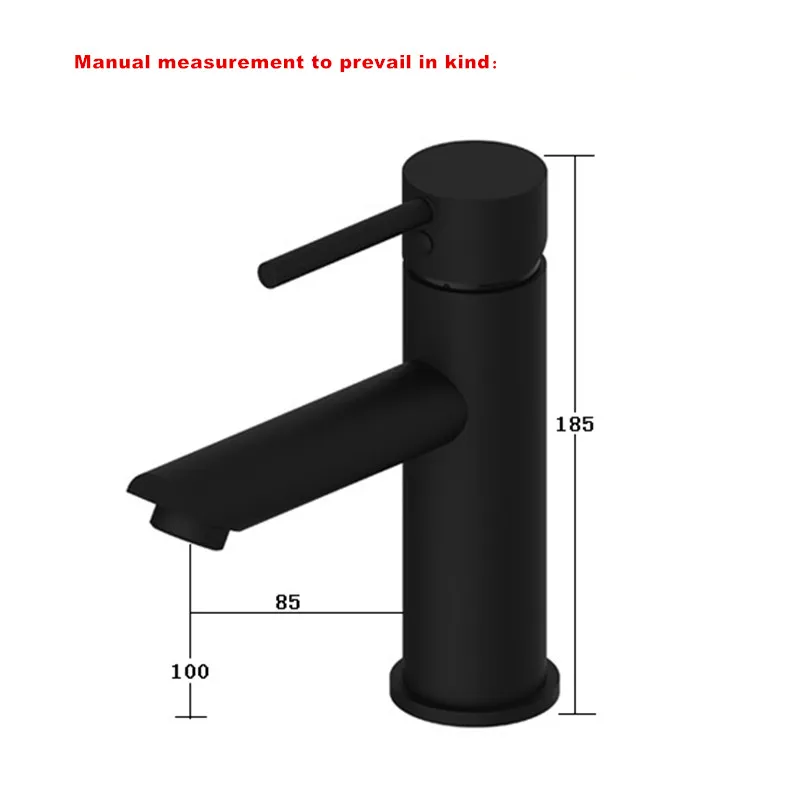 Smesiteli 10 Year Warranty Classic Round Style Matte Black Finish Bathroom Brass Basin Sink Faucet Mixer Tap Hot & Cold Water