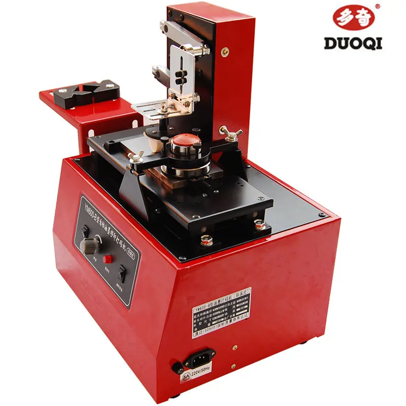 Desktop Electric Pad Printer Machine for Product Date Small Logo Print + Cliche Plate + Rubber Head