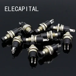 10pcs  NO Normally Open Mini Momentary Spring Return Push Button Switches Black