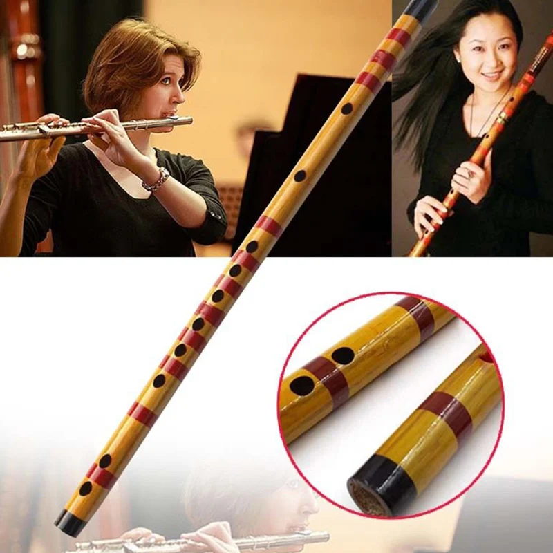 1 Pcs Professional Flute Bamboo Musical Instrument Handmade for Beginner Students MC889