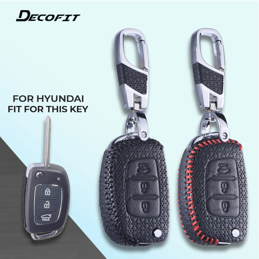 

Luxury Quality Genuine Leather Key Cover for Hyundai Avante Tucson Sonata Santafe HB20 Solaris Verna IX25 ix35 Keychain Case Fob