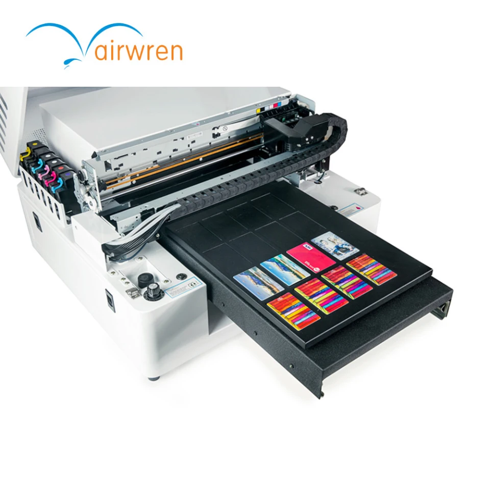 Digital Inkjet UV Printing Machine With Low Price For Playing Card For AR-Mini4 UV LED Flatbed Printer