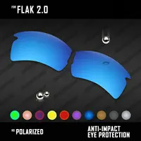 Reemplazos de lentes OOWLIT para gafas de sol Oakley Flak 2.0 OO9295 polarizadas-multicolores