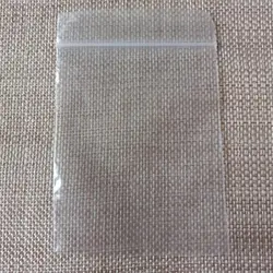 100pcs Jewelry Ziplock Zip Zipped Lock Reclosable Plastic Poly Clear Storage Bags Thickness 0.1mm