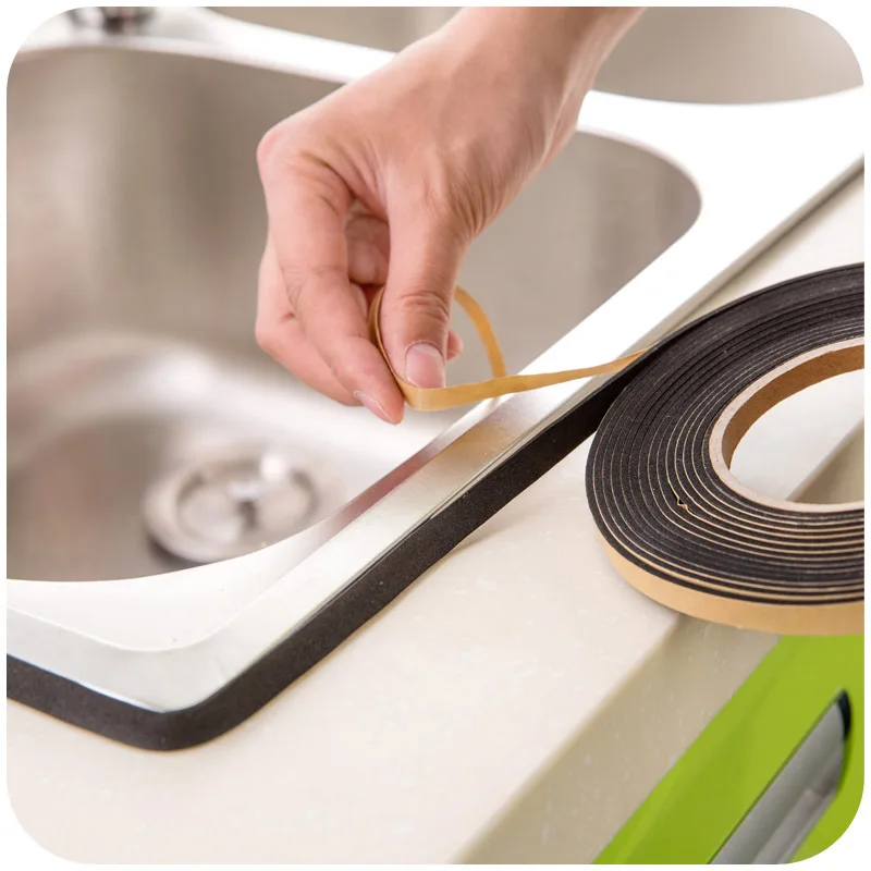 1Roll 2meters Gas Stove Slit Strip Antifouling Dustproof And Waterproof Seal Soundproof Multipurpose Kitchen Sealing Strip