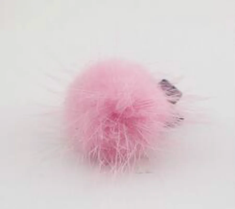 10pcs/Lot Vintage Hairpins Real Mink Fur PomPom Hair Accessories Claw Handmade for Girl kids women Children Hair Clips Clip