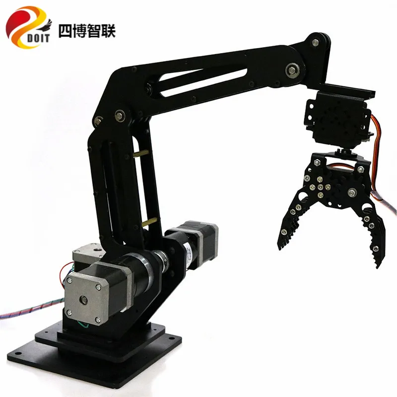 SZDOIT 3DOF Trục Thao Túng Móng Vuốt/Công Nghiệp Cánh Tay Robot Nhận Dạng Màu Sắc Mã Dạy Robot 3D In