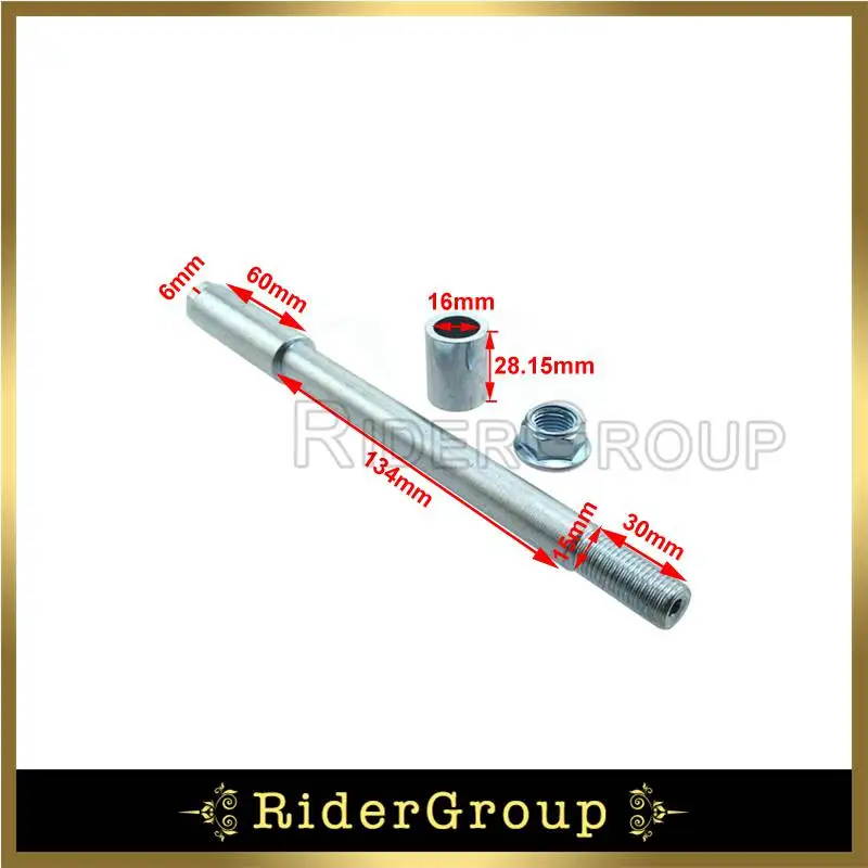 15mm Drilled Front Wheel Axle For SP/Marzocchi/Volt Adjustable USD Front Forks Which Are Widely Used On Chinese Pit Dirt Bikes