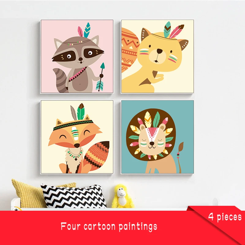 

EECAMAI New DIY Diamond Painting Bedroom Cartoon Anime Animal Diamond Embroidered Cross Stitch Full Diamond Simple Modern Home