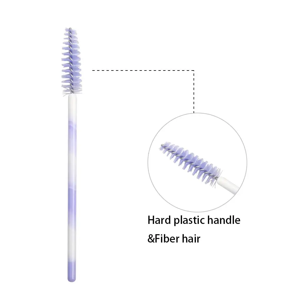 500 Stuks Hoge Kwaliteit Nylon Wegwerp Mascara Wands Zachte Mascara Borstel Wand Wenkbrauw Kam Borstels Professionele Wimpers Tool