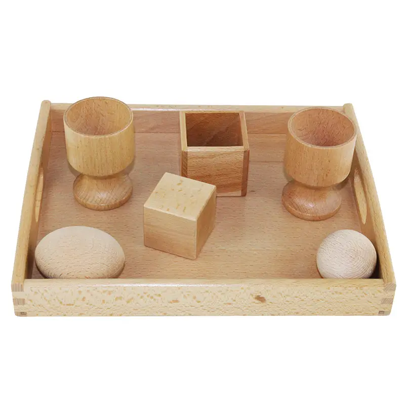 Montessori Set Baby Educational Wooden Toys Learning Education Games 3D Object Fitting Exercise