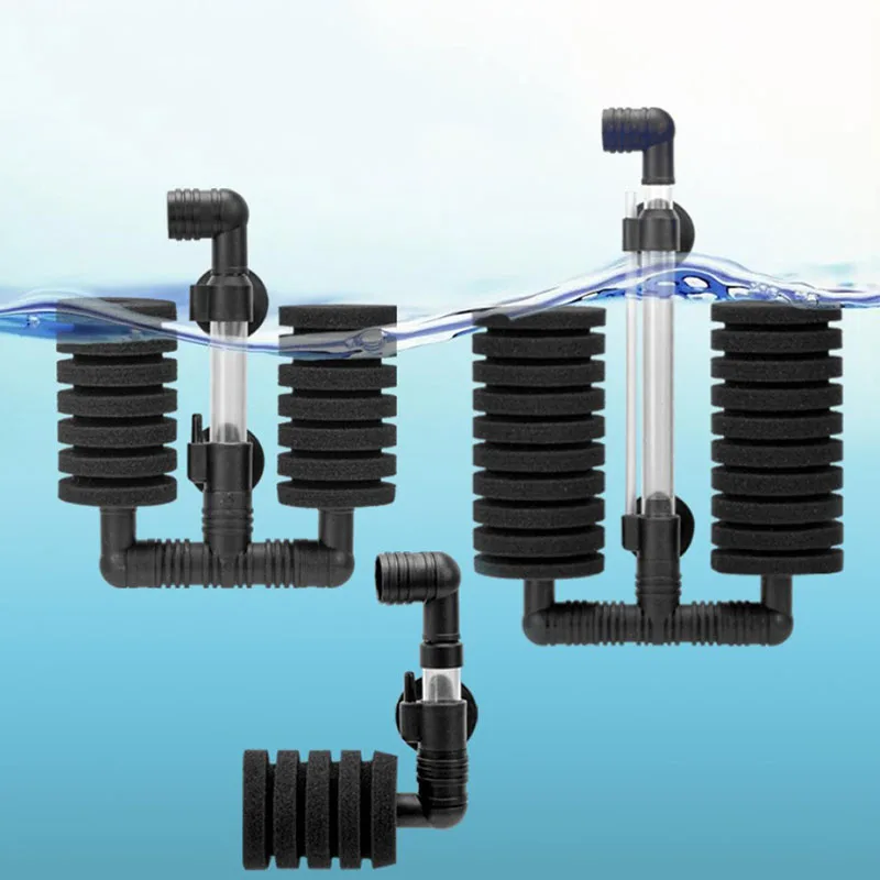 Aquariumfilter für Aquarien, Luftpumpe, Skimmer, biochemischer Schwammfilter, Aquarium-Bio-Filter, Filtro Aquario, praktisch – Detail 7