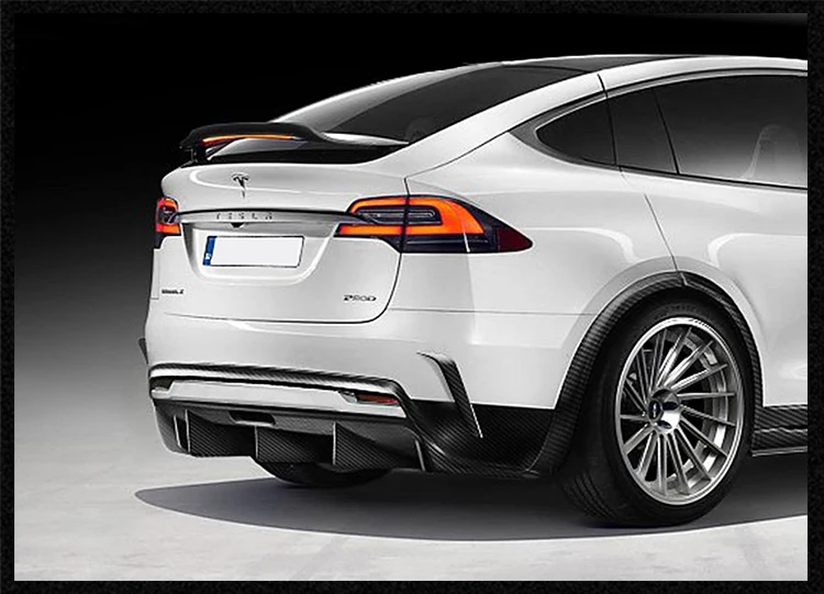 Fit for tesla MODEL X  Modelx P90D Revozport  carbon fiber tails wing spoiler