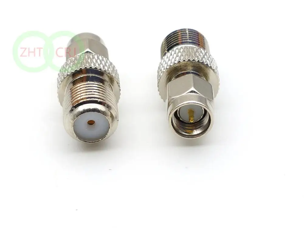 Imagem -03 - Cobre Sma Plugue Macho para Conector f Fêmea Jack rf Coax 100 Peças