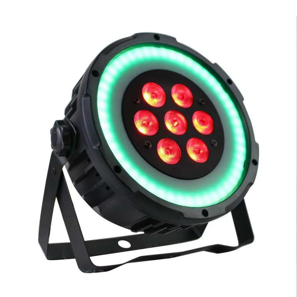 

TIPTOP TP-P15 RGBW 4IN1 Flat Par Light 80W 7*10W RGBW LEDS+48*3in1 RGB SMD Lamp 15/25/40 Degree Wash Light CE ROHS