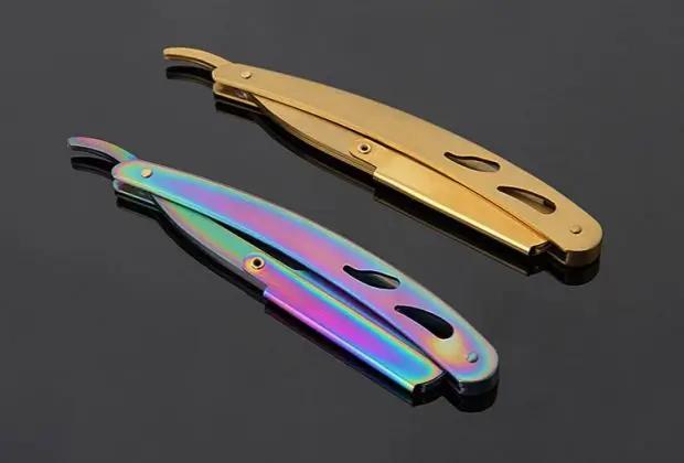 Color Titanium Vintage Razor Hair Clip Folding Manual Shaving Head Eyebrow Knife Blade Is Small Exible And Easy To Operate Sale