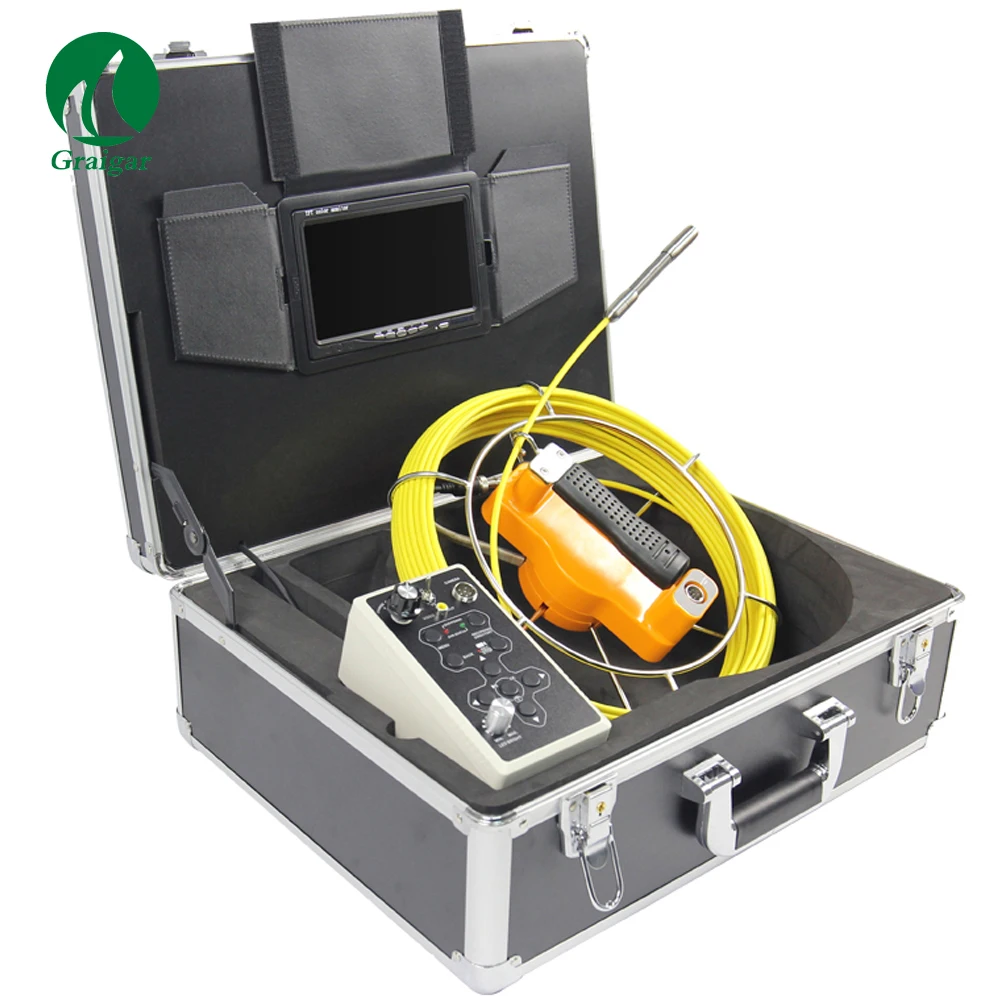715DJ-C12 파이프 내시경 방수 파이프 검사 기계, 12mm 카메라 헤드 DV 레코드