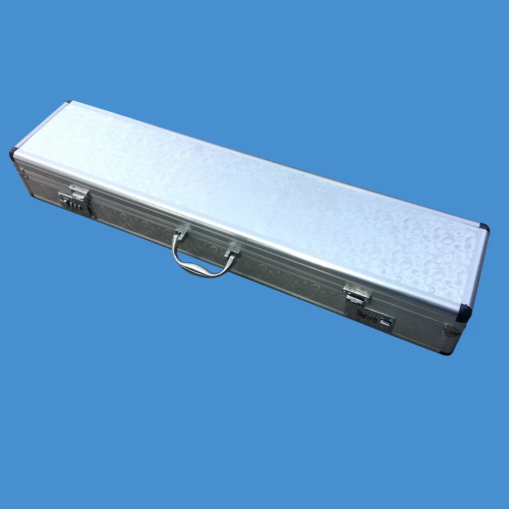 

70/80cm Aluminum hand-held Double password lock box can hold four fishing rod fishing Accessories bag