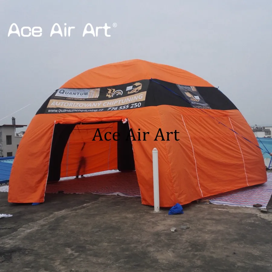 

Mongolian Style Inflatable Spider Structure Dome Tent with Removable Wall Full Cover Oxford Party Tent for Trade Show