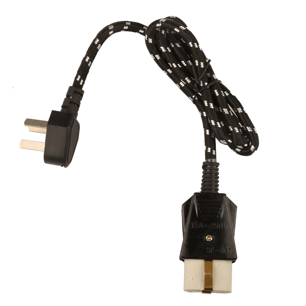 10A-15A  3-pin Male Plug 2-hole Mother Connector Electric Cooker Power Cord  3*0.75 mm2  Power Line for Electric Pan