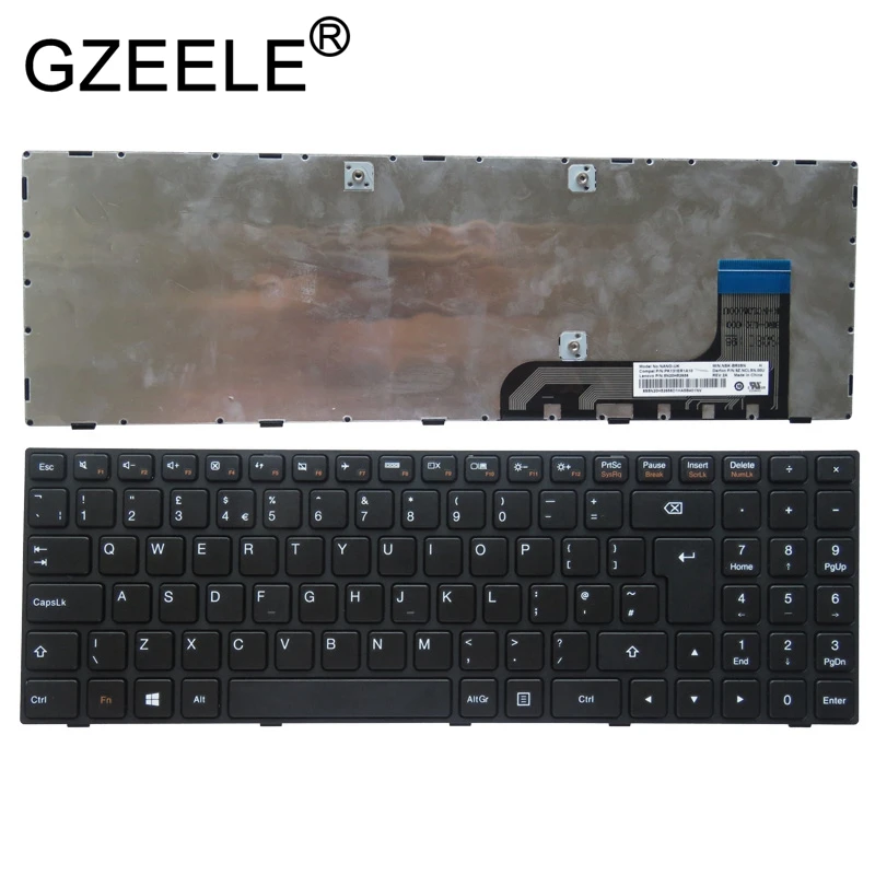 

GZEELE UK new Laptop keyboard FOR LENOVO ideapad 100-15 100-15IBY 300-15 B50-10 Replacement NOTEBOOK keyboard BLACK