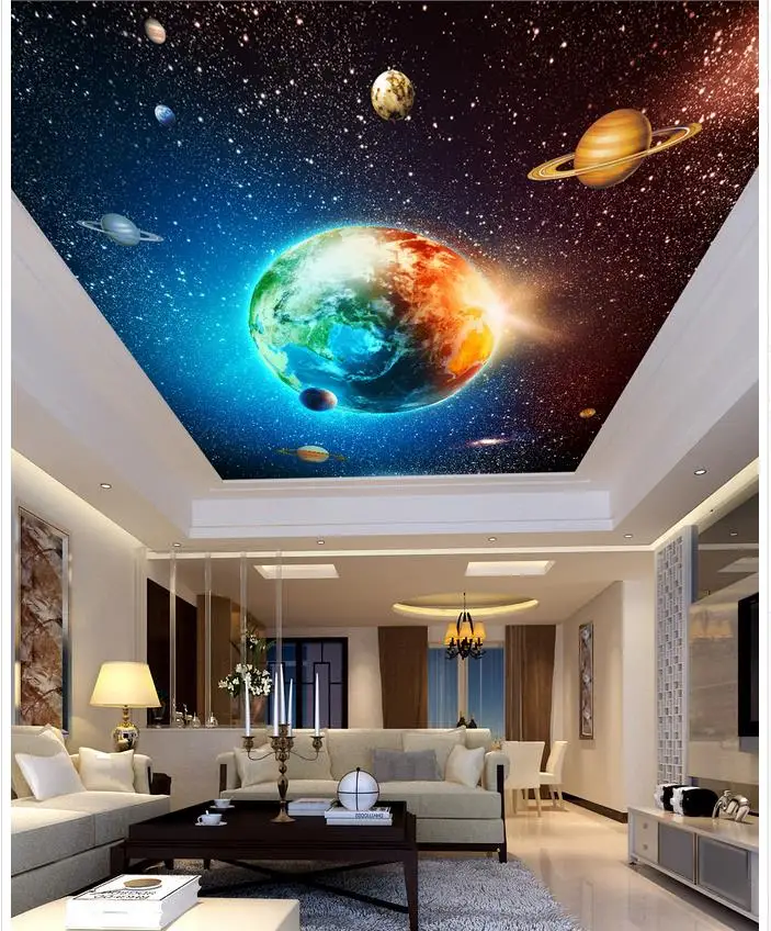 

Papel parede mural wallpaper ceilings 3d wallpaper modern for living room murals ceiling