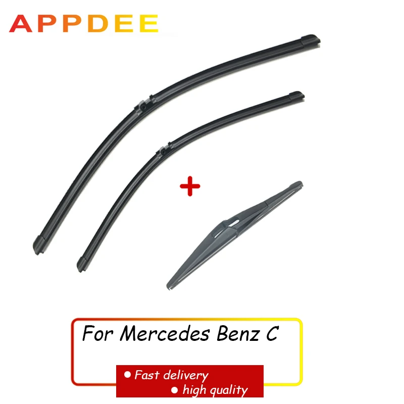 APPDEE Wiper Front Rear Wiper Blades Set For Mercedes-Benz C Class W204 2009-2012 Windshield Windscreen Front Rear 24