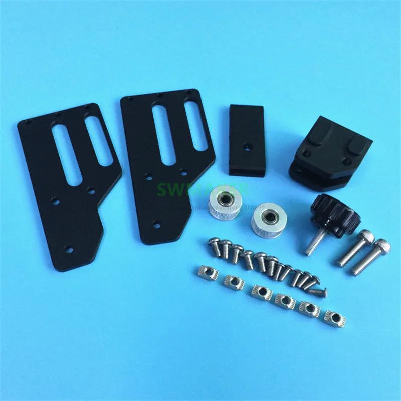 Upgrade Aluminum adjustable Y-axis belt tensioner for Tevo Tarantula/HE3D/Anet Tronxy or 2040 Aluminum Profile 3D printer parts