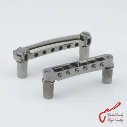 1 Set Black Nickel GuitarFamily Tune-O-Matic Electric Guitar Bridge And Tailpiece  MADE IN KOREA