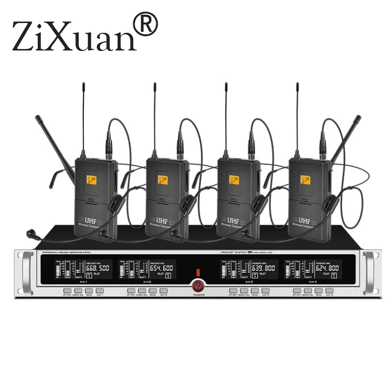 

2019 NEW ZX-8416-E SP4 - SKM9000 19" Rack Mountable UHF Wireless Microphones System conference home Karaoke handheld microphone