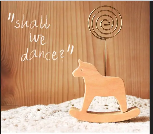 hot sell 100pcs/lot Wedding favors New Cute Animal Wooden Place card holder