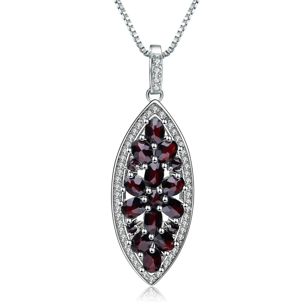 

Gem's Ballet 1.93Ct Natural Black Garnet Vintage Pendant 925 Sterling Silver Necklaces & Pendants for Women Fine Jewelry