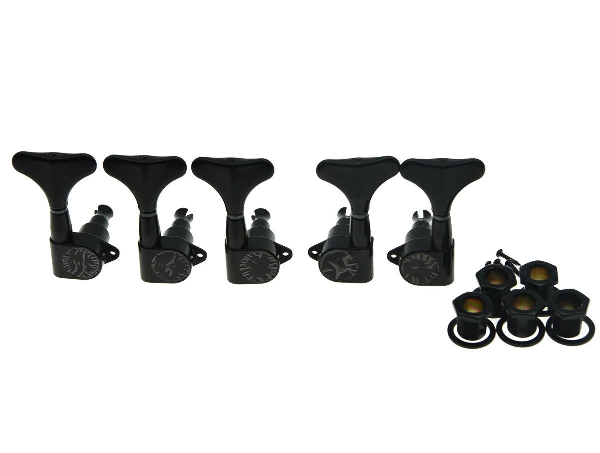 Quality 2xLeft 3xRight Sealed Bass Tuners Tuning Keys Pegs 5 String Bass Machine Heads 2 Color