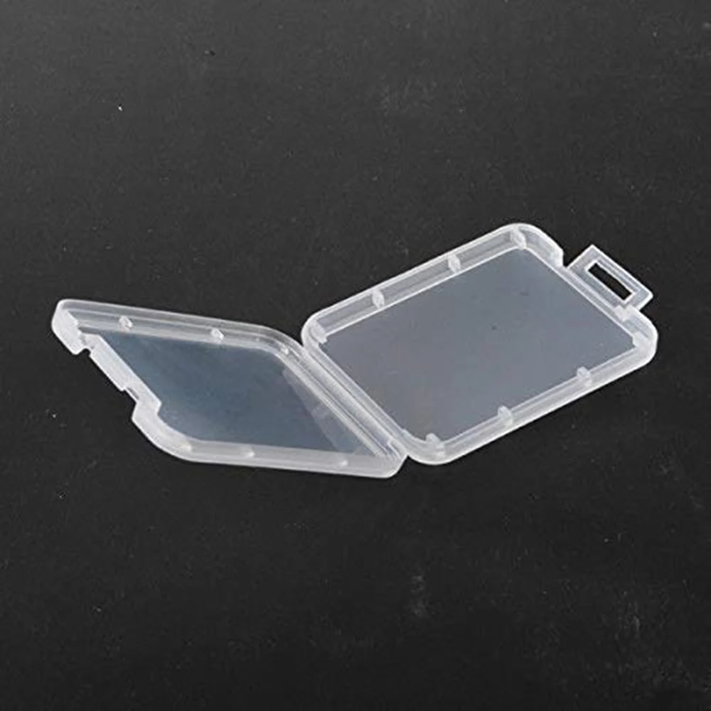 XRHYY 10 Pcs Plastic Transparent Convenient Memory Cards Organizer Box Case SD SDHC XD MMC CF Storage Case Small Box