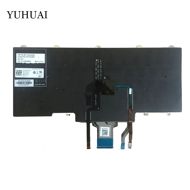 DELL Latitude E7250 E5450 E7470 7250 E7450 용 새 백라이트 미국 키보드