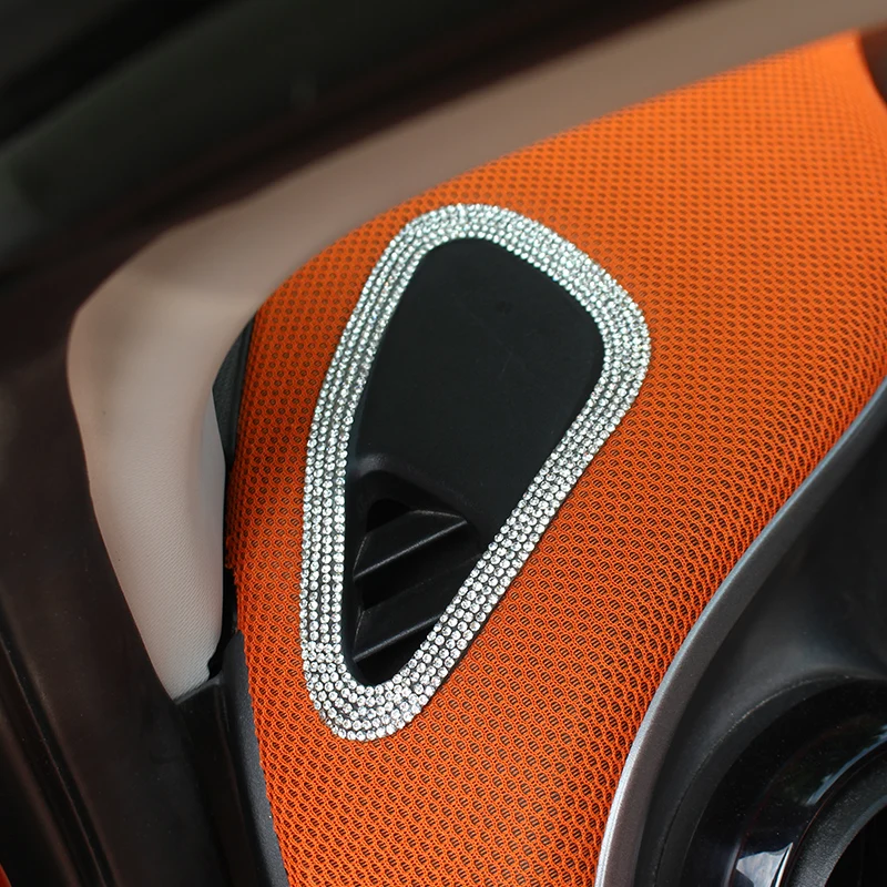 

2 шт. автомобильный Кондиционер вентиляционное отверстие украшения Модификация аксессуары для нового Smart Fortwo Forfour 453 воздушный выход автомобильный Стайлинг