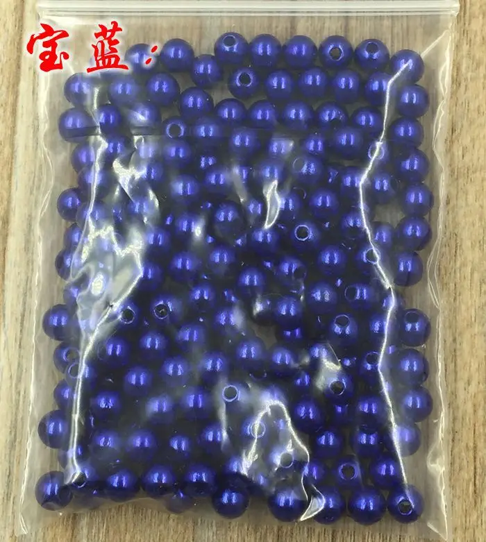 6mm abs perle imitazione perla perline di plastica rotondi per la collana e braccialetto diy fare 100 pz/pacco sedici colori per si