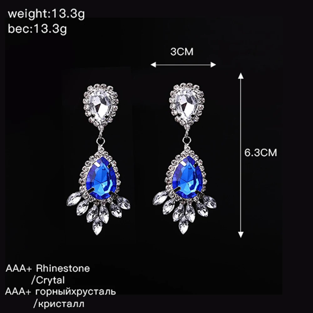 YFJEWE Classic Fashion Accessories Rhinestone Drop Earrings E113