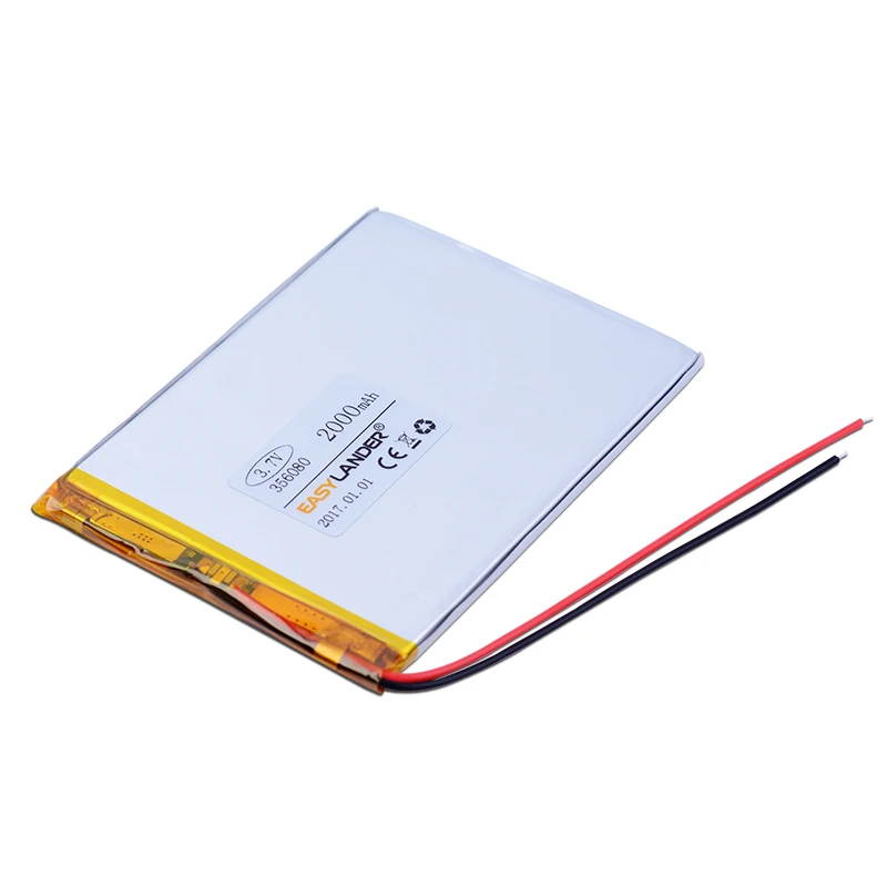 

356080 3.7V 2000mAh Rechargeable Li-Polymer Li-ion Battery For Bluetooth Notebook Tablet PC iPAQ E-Book Power Bank PDA 355979