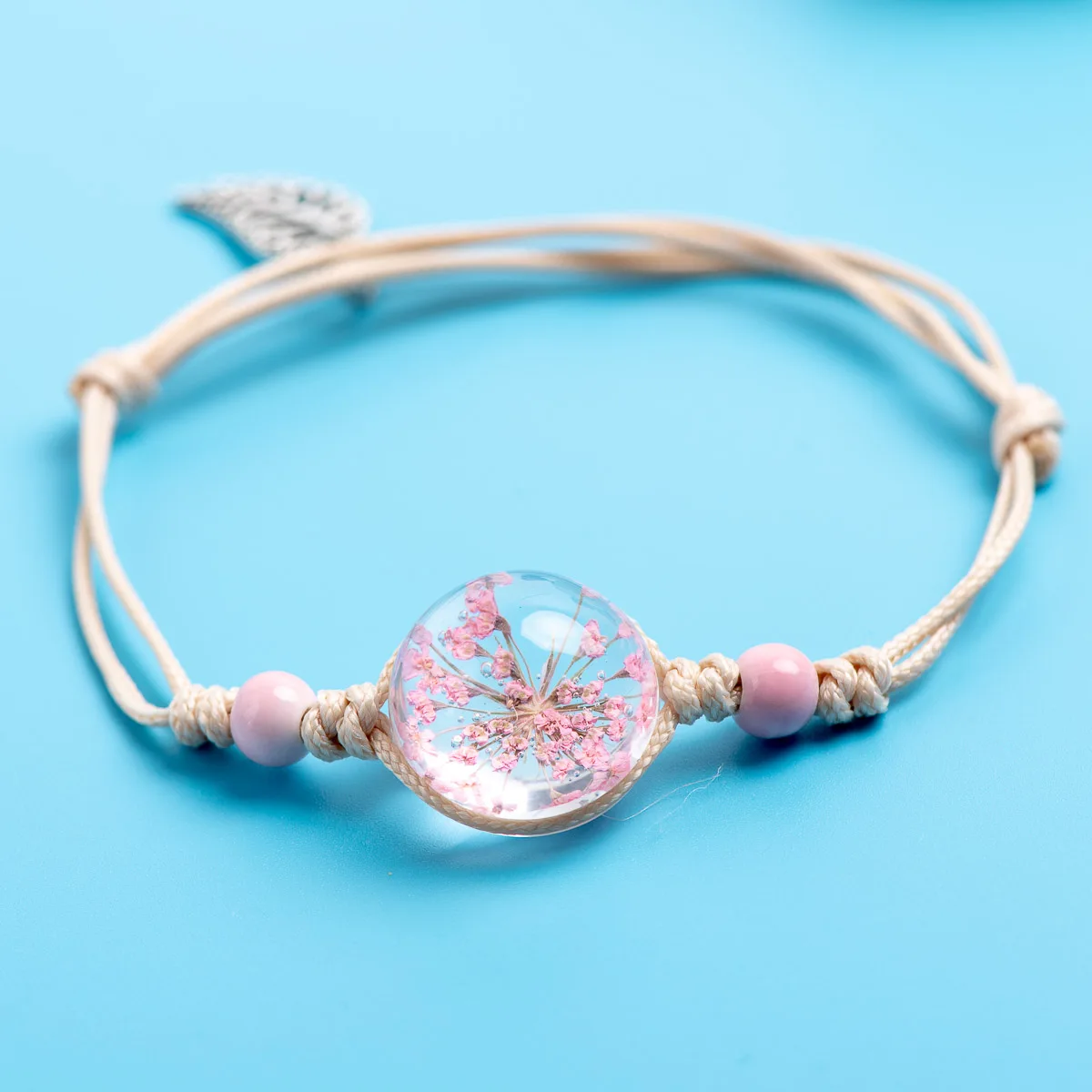 Glass ball Flower Bracelets Jewelry & Accessories Crystal Ceramic Bracelets Party gift wrap bracelets&Bangles #DY414