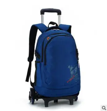 Trolley School rugzak wheeled tas voor jongens meisjes School Trolley tas Op wielen Rollende rugzak reisbagage tas